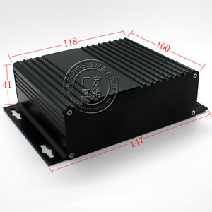 散热分体铝壳 100x147x41MM仪表pcb外壳 铝型材铝盒 功放铝盒子