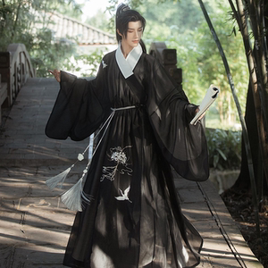 汉服租赁中国风长袍道士道袍宫绦古风书生诗人学生话剧表演古装