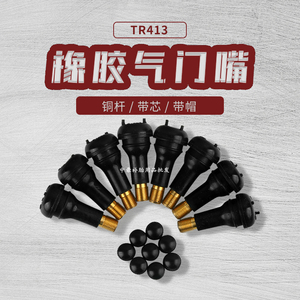 包邮铜杆铜气门芯橡胶气门嘴 汽车轮胎气门嘴真空胎嘴子tr413 414