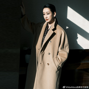 maxmara maje女装秋冬经典羊绒保暖中长款外套明星同款大衣10180180人