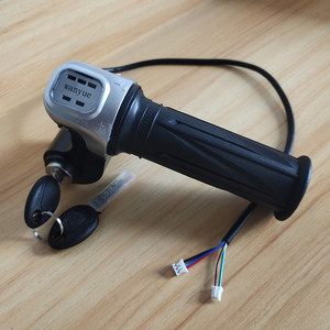 wanyue48v代驾车5线转把 折叠锂电动自行车调速把油门手柄shanxin