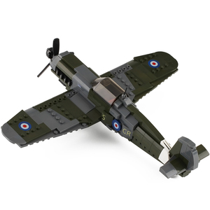 二战飞机伊尔战斗盟军轰炸机德坦克军事模型拼装益智中国积木玩具