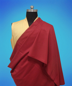藏传喇嘛僧衣藏式喇嘛僧服上师衣服暗红色披肩精纺毛料披单