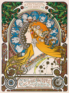 现货 雷诺瓦台湾进口拼图 星座十二宫/穆夏 504片 世界名画