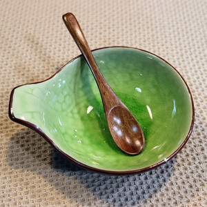泰式陶瓷精油碟调膜碗/精油碟盘美容院spa碟子美容调配面膜碗