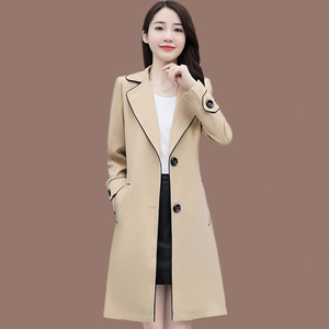 正品哥弟新款风衣外套女春秋季2021年秋装气质薄款中长款减龄大衣