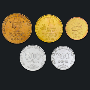 【亚洲】越南5枚硬币套币 2003年 品相大致如图 外国硬币