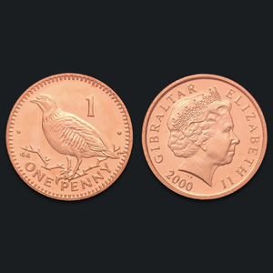 【欧洲】全新 直布罗陀1便士 鹧鸪 2000年 单枚 外国硬币 km#773