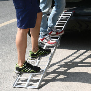 出口款折叠铝合金梯架坡道架铝梯铝坡架摩托车运输装车坡道上车用