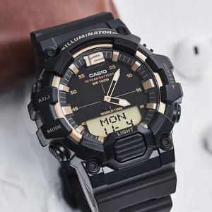 casio卡西欧手表男十年电力指针双显电子运动表hdc-700-9a/3a/3a2