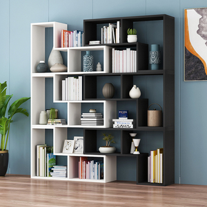 包邮简约组合书架书柜创意转角书架卧室落地简易置物架隔断展示架