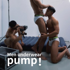 Men Underwear PUMP! 个性分离式男士吊环性感个性内裤低腰三角裤