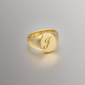 925纯银简单刻字母戒指 定制情侣镀18k金订做数字 小尾戒原创设计