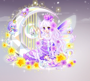 奥比岛绝版卡蒂娅钻石女神装 魔力时装 奇迹系列 有魔法造型