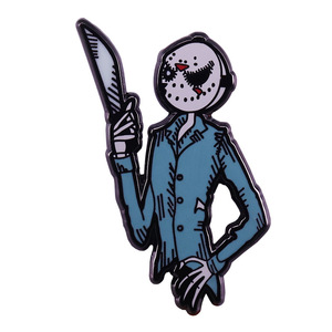 十三号星期五骷髅杰克和杰森面具混搭胸针