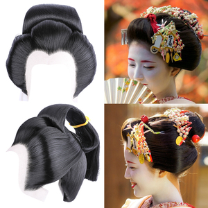 007人付款淘宝汉服古风摄影日本和服浴衣花魁艺伎蝴蝶流苏发饰发簪