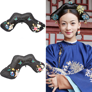 影视延禧攻略同款魏璎珞燕尾假发清朝皇后宫廷格格福晋旗头高温丝