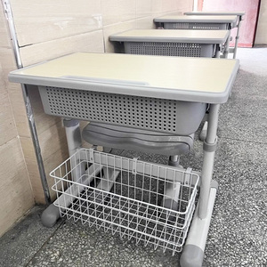 铁艺学生书桌专用挂篮多功能收纳书架整理架学校桌子书包放置篮