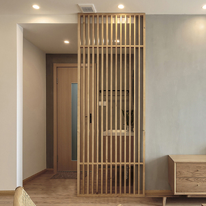 屏风隔断实木装饰客厅玄关隔断新中式卧室隔断栅格顶天立地