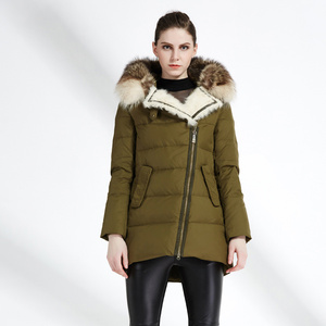 clasna科拉思纳超大毛领修身经典百搭