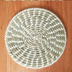 天然芦苇茅纯手工草编水 杯垫 碗锅隔热垫子订做包邮