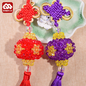 手工串珠灯笼挂件