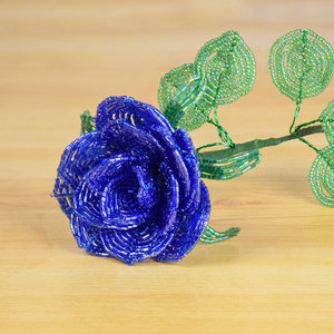 手工串珠玫瑰花材料包diy编织情人礼物米珠高档饰品制作工艺摆件