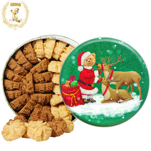 香港珍妮曲奇聪明小熊饼干2mix二味咖啡味牛油小花手工曲奇640g