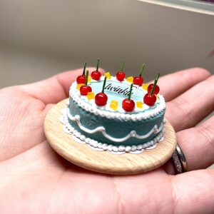 蜜糖手作粘土蛋糕成品 纯手工制作 粘土小蛋糕 仿真小蛋糕