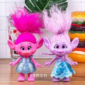 清秀文创 魔发精灵公仔动漫卡通玩偶可扎头发可换鞋可爱人物摆件