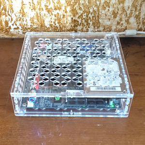 ITX小机箱迷你紧凑亚克力有机玻璃DIY显核电脑板载DC工控主板便携