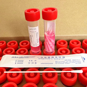 一次性核酸检测拭子植绒病毒采样咽拭子可定制500支