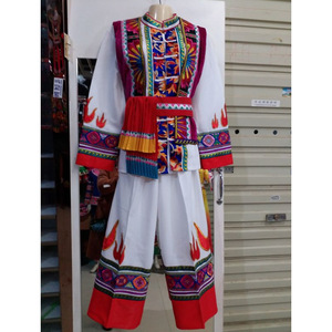 精品少数民族男装 石林撒尼族男装 彝族阿诗玛男装马甲腰带四件套