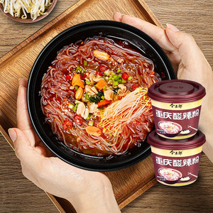 今麦郎上品重庆酸辣粉150g*6桶/12桶装整箱光华粉丝方便面泡面