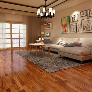 圣象地板 实木新三层木地板家用 赛鞋木豆防水ky8311宝玛乌金木