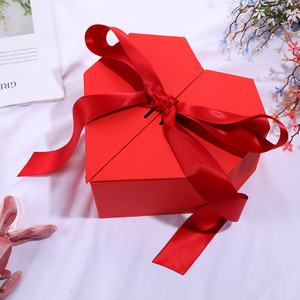 爱心形状盒子爱心生日礼物盒结婚伴手礼盒空盒子礼物包装盒高级感