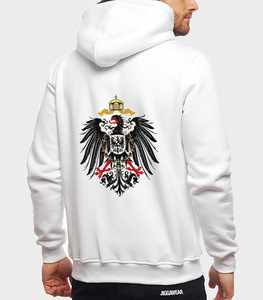 德意志帝国纹章鹰徽德国历史黑鹰 拉链连帽卫衣帽衫包邮