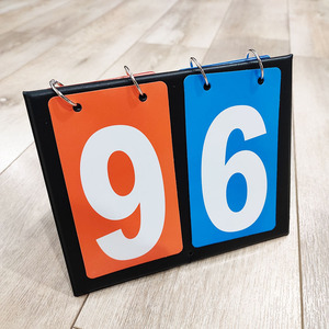 台球比赛记分牌2位数竞赛比分器pvc翻牌双色评分牌训练台球桌配件