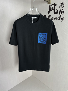 loewe/罗意威 24春夏新款男士短袖印花logo圆领休闲t恤男女同款