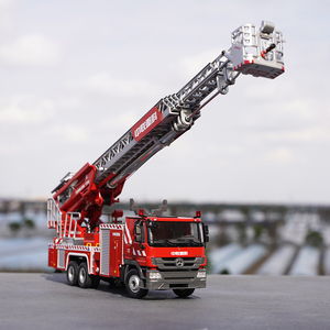 1:48中联重科zoomline中联53m云梯消防车奔驰合金工程车模型