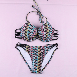 【1套包邮】68家6ixty8ight 夏季新款几何印花性感比基尼套装泳衣