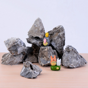 苔藓微景观生态瓶装饰品小摆件 天然青龙石 假山 石头diy造景石块