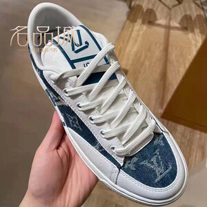 louis vuitton/路易威登新款lv女鞋老花帆布系带运动鞋1a9s46