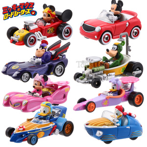 多美卡迪士尼米奇妙妙车队MRR米妮唐老鸭高速赛车合金车模型玩具