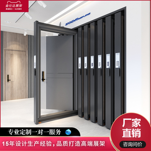 木门展架抽拉卫生间门室内门房门防盗门推拉样品展示架落地式立式