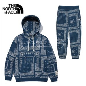 the north face/北面韩国22春np6km62男女松紧腰果花长裤束脚卫裤