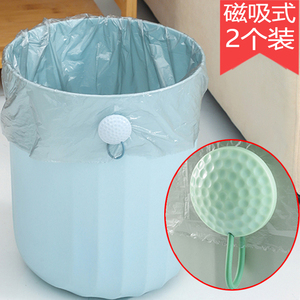 垃圾袋固定器塑料袋防脱落卡子磁吸式创意夹子防滑垃圾桶压圈压边