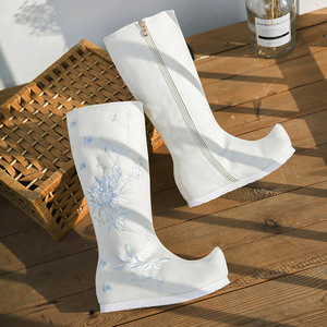 古装靴子内增高长靴古风男女古代武侠鞋防滑 cos演出配汉服圆