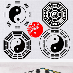 太极八卦图贴纸