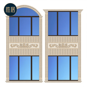 13534946374a淘宝外墙窗边线条瓷砖 欧姆凹凸腰线150配套罗马柱哑光